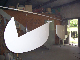 Tail feathers first coat of white