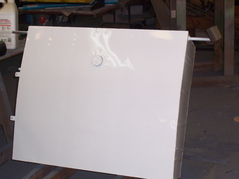 Atlee tanks painted white