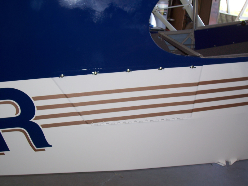 Baggage door installed