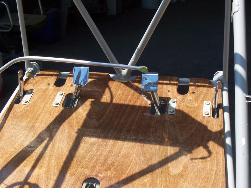 Brake pedals installed