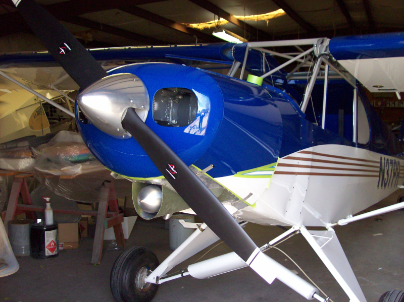 Final fitting of prop and spinner