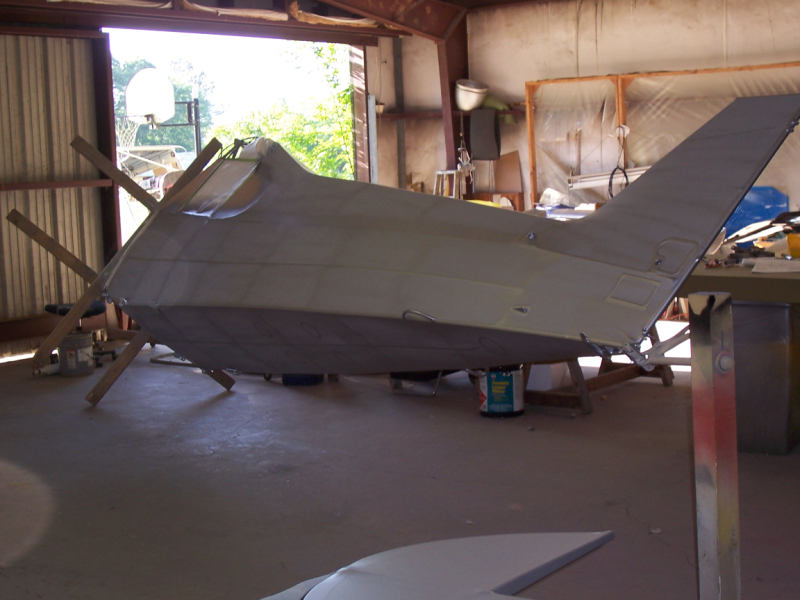 Fuselage in first silver