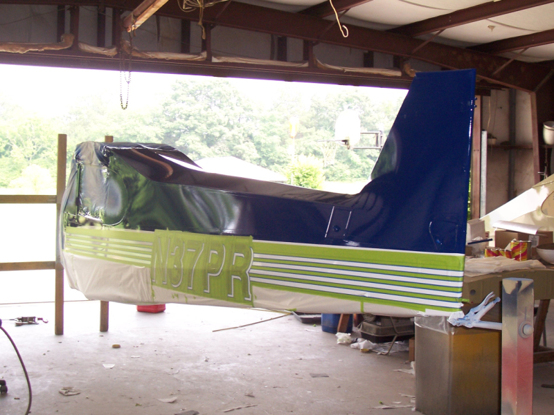 Fuselage ready for gold