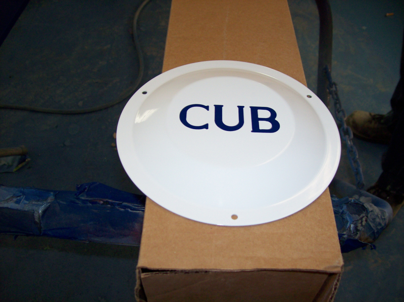 Hub cap painted