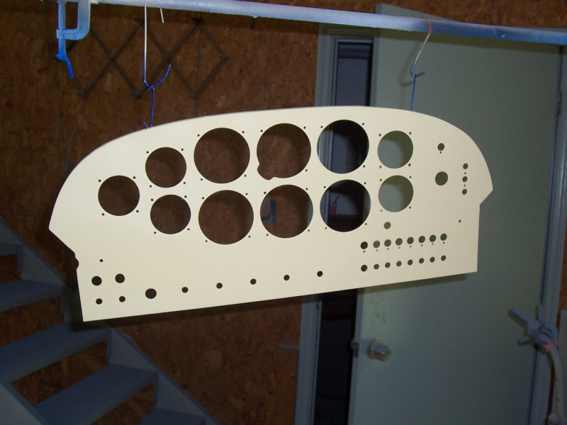 Instrument panel in primer