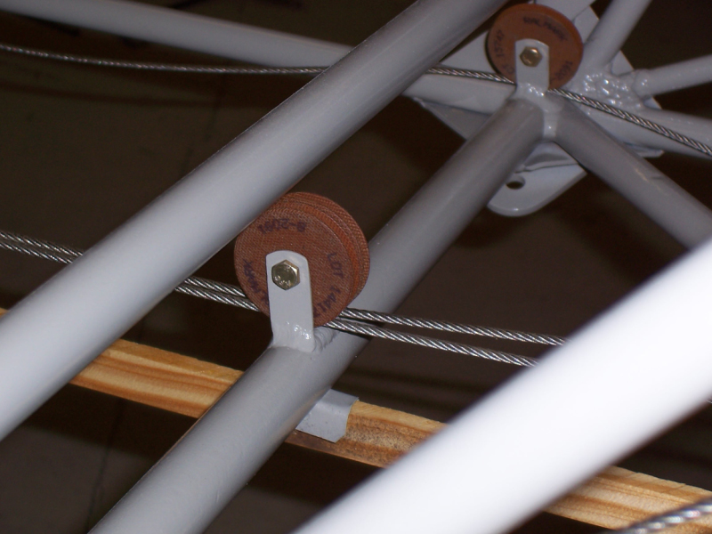 New elevator cable pulleys