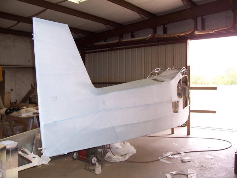 RS fuselage 1 coat dope