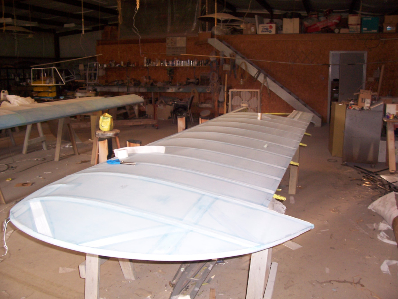 Taping almost done on left wing
