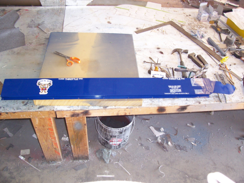 Throttle panel ready for clear