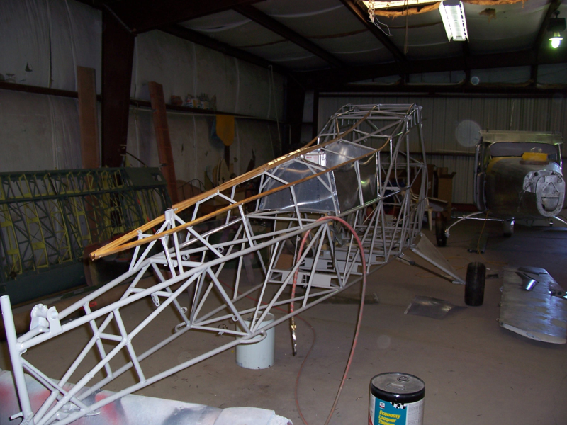 Upper stringers installed
