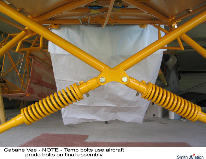 Cabane Vee - NOTE -temp bolts