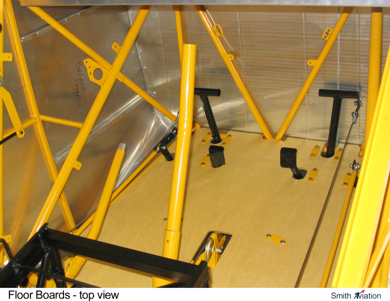 Front Floor Boards Top View