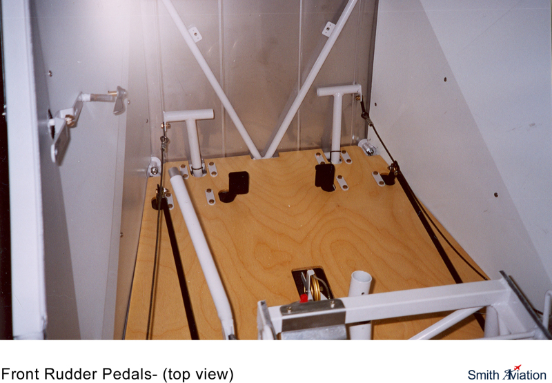 Front Rudder Pedals - top view