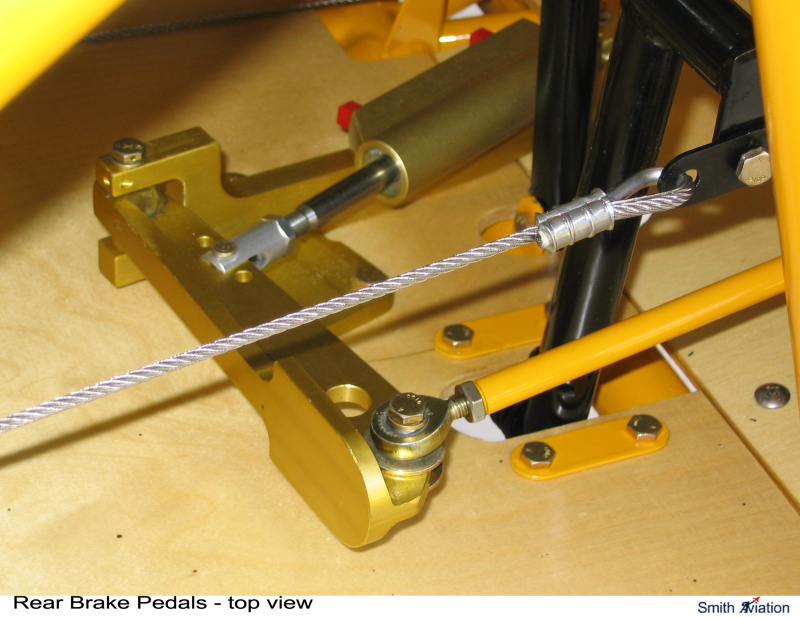 Rear Brake Pedals - top view