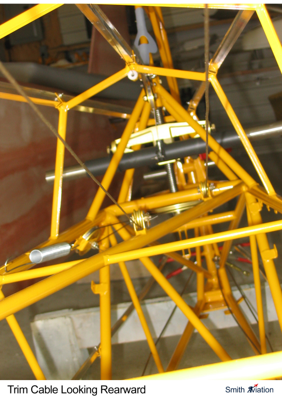 Trim Cable-  Looking Rearward 